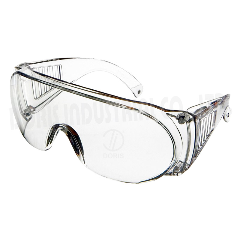Industrial eyewear with vented temples