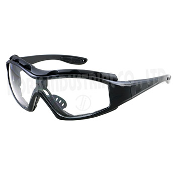 Full frame safety spectacles / goggles with interchangeable temples and strap, HC6800 (DC)