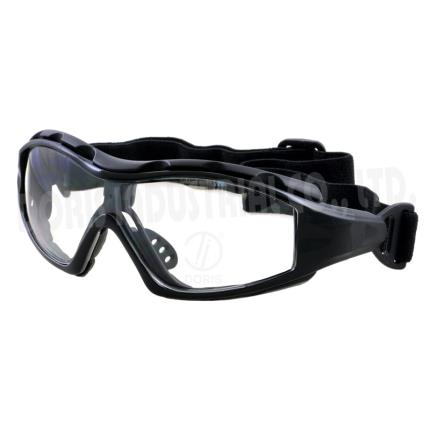 Full frame safety spectacles / goggles with interchangeable temples and strap