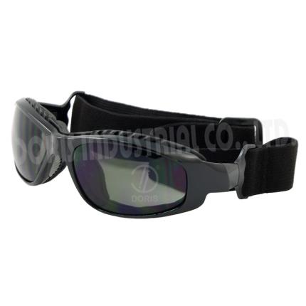 Full frame safety spectacles / goggles with interchangeable strap and temples