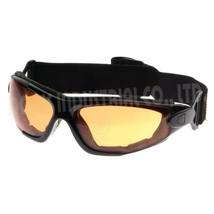 Gafas / gafas de seguridad de montura completa con correas y patillas reemplazables