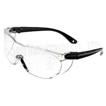 Yksiosainen kaarituettu silmälasit sivusuojilla