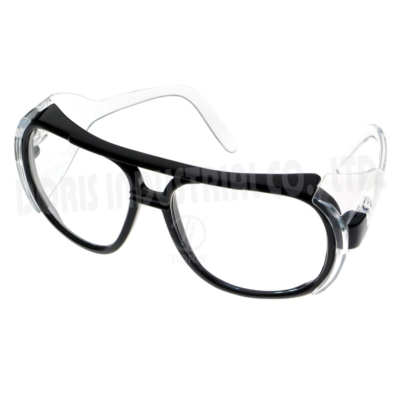 Gafas de seguridad para el ojo con medio marco y patillas delgadas, DD1380  (CC) - Doris Industrial Co., Ltd.