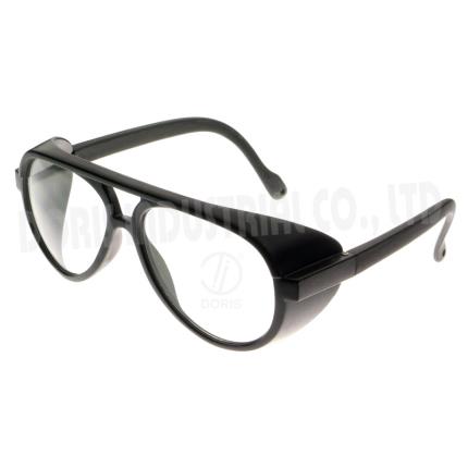 Protective spectacles with nylon frame / temple