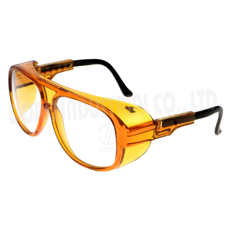 Schutzbrille mit Azetat-Rahmen und Nylontempel