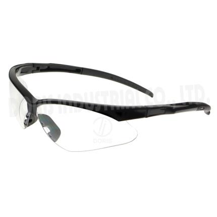 Gafas de seguridad para el ojo con medio marco y patillas delgadas, DD1380  (CC) - Doris Industrial Co., Ltd.
