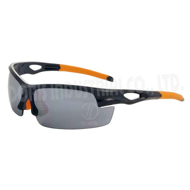 Gafas de seguridad de media montura con ventilaci&#xF3;n lateral.