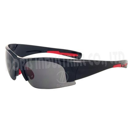Halbrahmen-Sicherheitsbrille mit breitem B&#xFC;geldesign