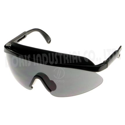 Gafas de seguridad de medio bastidor con protector de cejas extendido y extra&#xED;ble