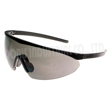 Halbrahmen-Schutzbrille mit schlankem Nylonrahmen / Bügel