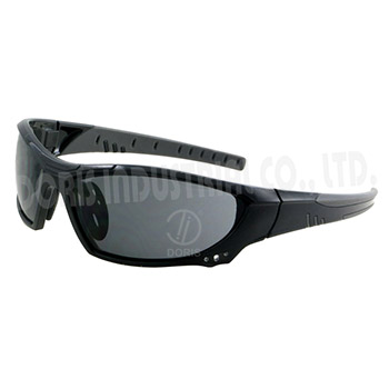 Full frame safety eyewear with vents on frame