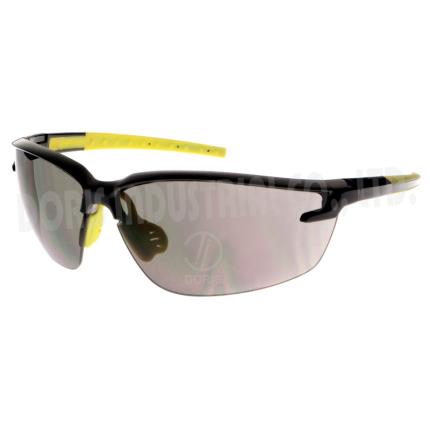 Halbrahmen-Schutzbrille mit doppelt eingespritzten B&#xFC;gelspitzen