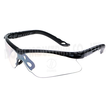 Half frame stylish protective spectacles with adjustable temples