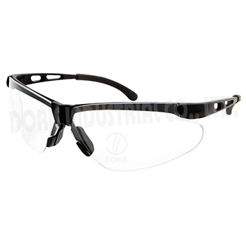 Halbrahmen-Schutzbrille mit seitlichen Öffnungen