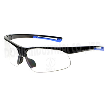 Half frame spectacles with double injection temples, WS104 (DBC)