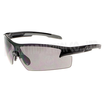 Gafas de seguridad de medio marco con amplia cobertura ocular