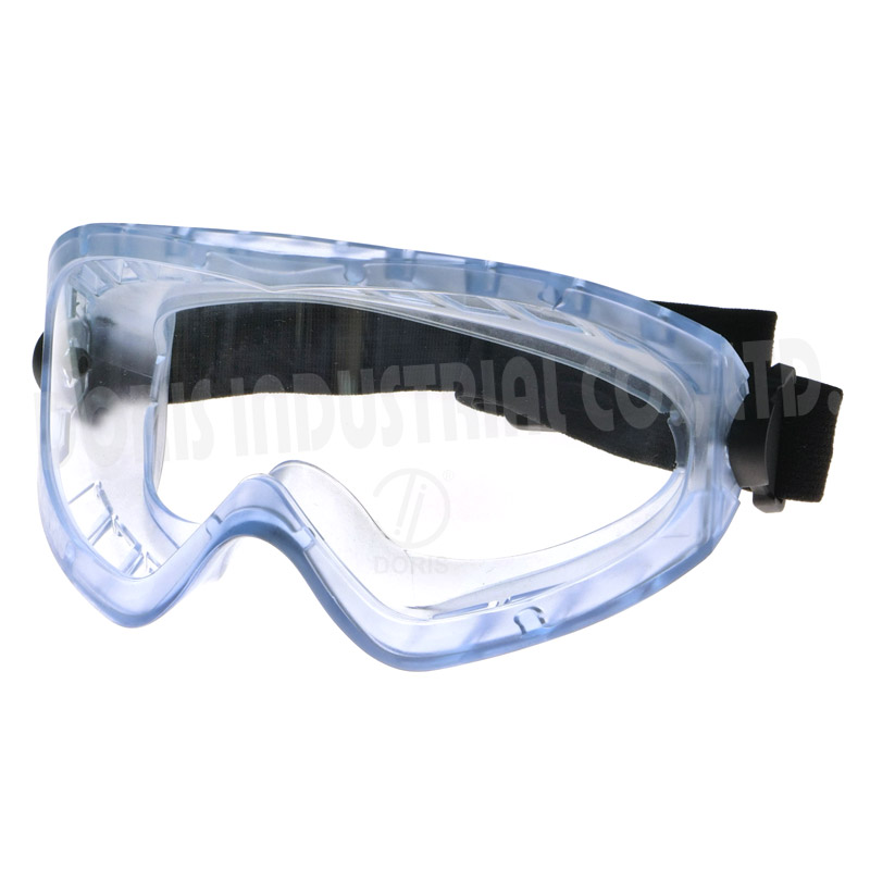Safety goggles with indirect ventilation