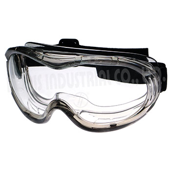 Safety goggles with wide field of vision