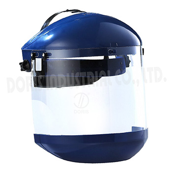 Safety face shield with chin guard