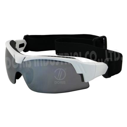 Halbrahmen-Schutzbrille mit austauschbaren B&#xFC;geln und Riemen