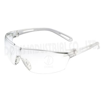 Einteilige Schutzbrille mit bel&#xFC;fteten B&#xFC;geln