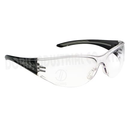 One piece wrap around safety spectacles