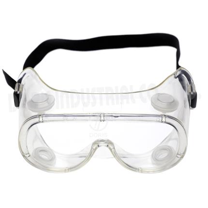 Safety goggles with indirect vents